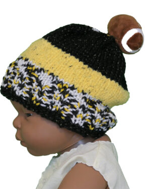 Alternative view of Sporty Snug Baby Football Beanie