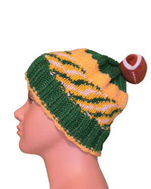 Alternative view of Touchdown Twist Football Beanie