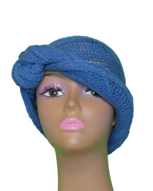 Blue Serenity Knit Turban
