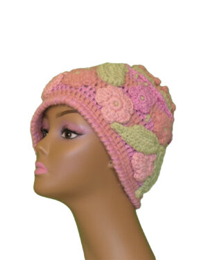 Alternative view of Harmony Blooms Floral Crochet Hat