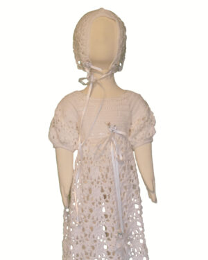 Cherish Loom White Crochet Dress Set
