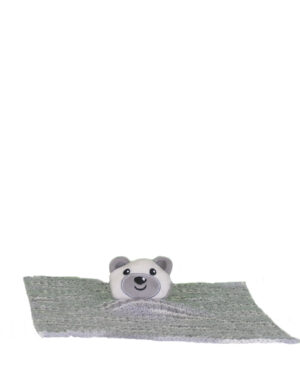 Alternative view of Snuggle Buddy Pacifier Clip and Hand-Knitted Blankie Set
