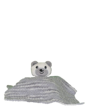 Snuggle Buddy Pacifier Clip and Hand-Knitted Blankie Set
