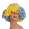A bold, custom-made crochet ruffle hat designed to showcase your style with personalized colors and optional custom lettering.