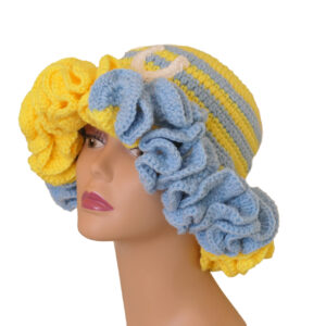 Alternative view of Custom Handmade Crochet Ruffle Hat