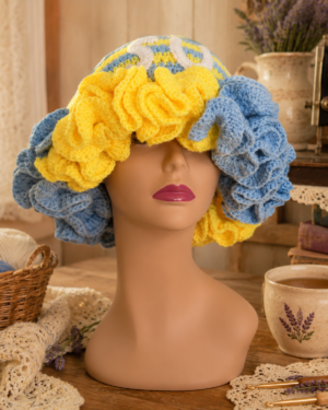 Custom Crochet Ruffle Spirit Hat - Image 6